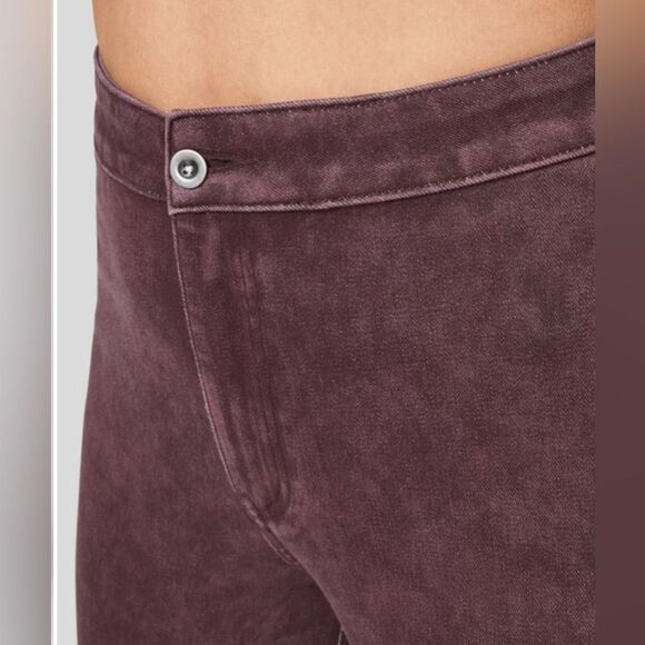 HALARA Women's Wide Leg Jeans in Rich Maroon - Picture 3 of 16